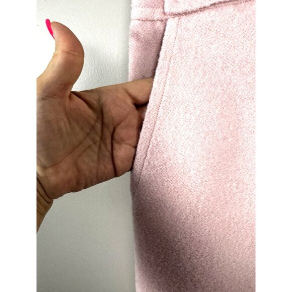 Tory Burch Pink Wool Mini Skirt 12 Celeste Blush Coquette Preppy Mod Academia - Picture 3 of 10